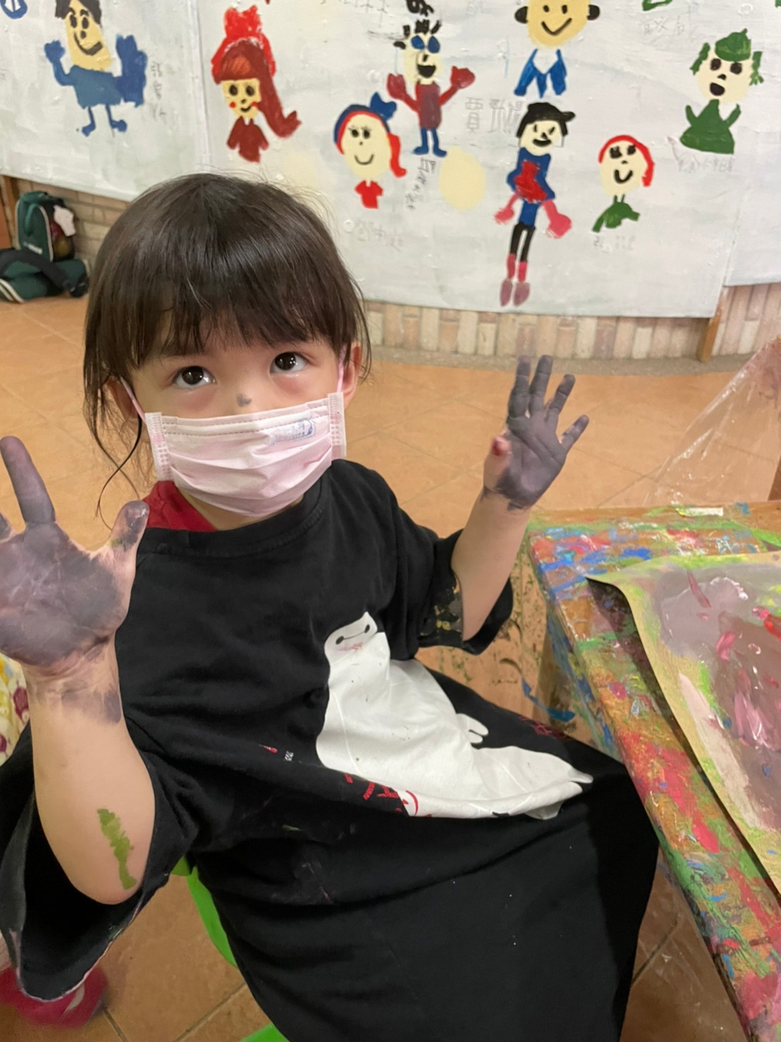 集體創作畫-我才不放手呢!