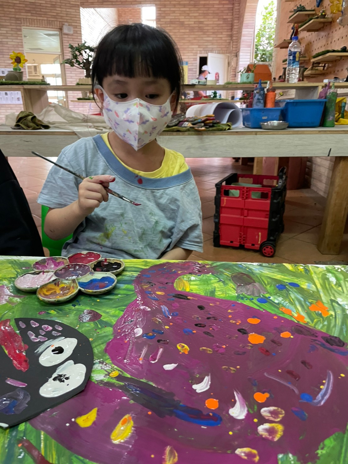 集體創作畫-我才不放手呢!